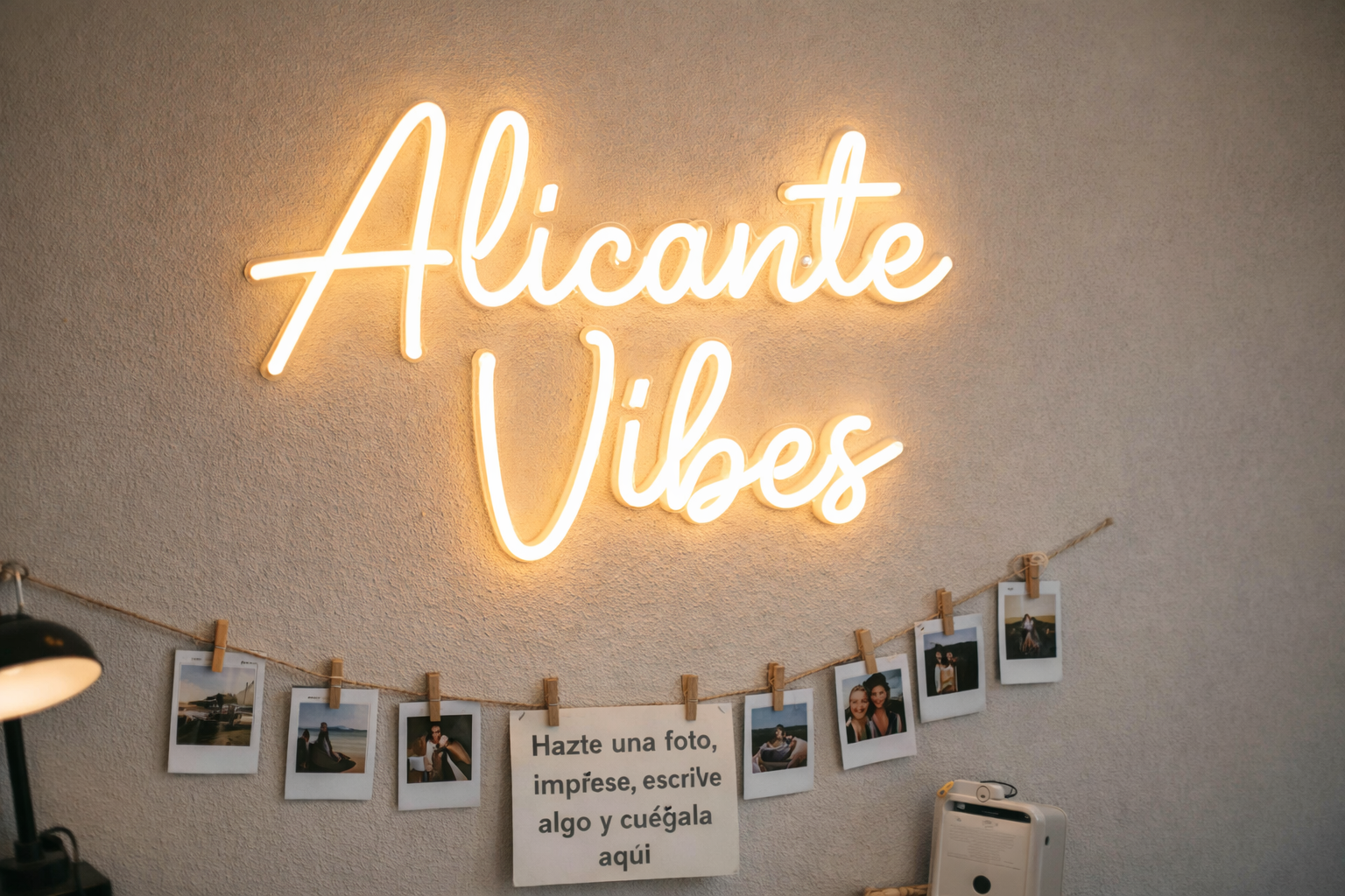 Rincón instagrameable en apartamento turístico